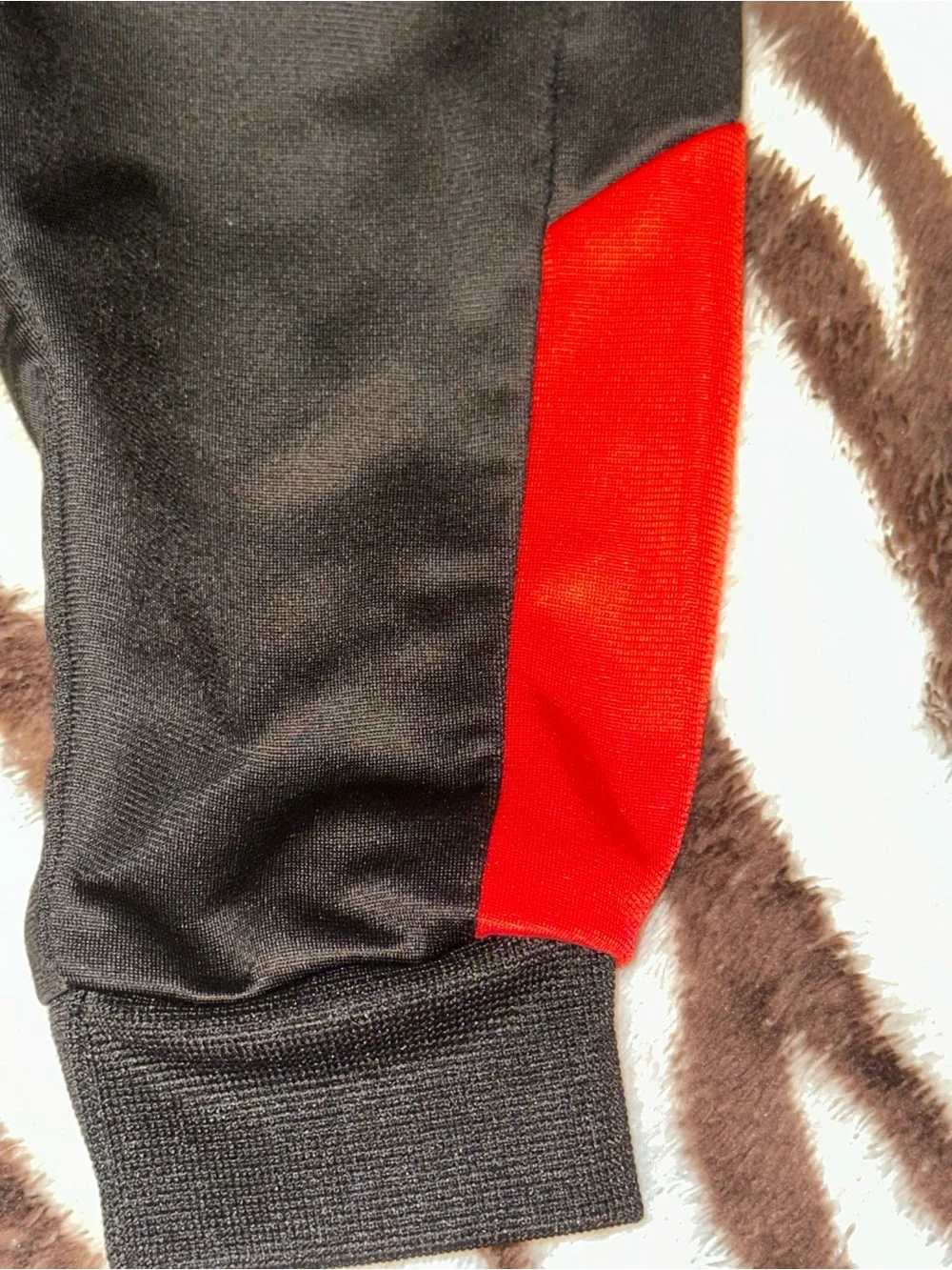 Toddler Nike Black Jogger Pants with Red Accents